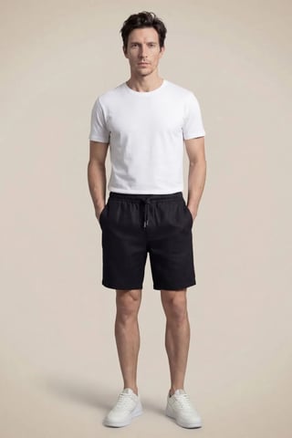 Short Casual Linho Plus